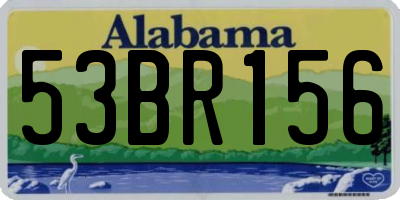 AL license plate 53BR156