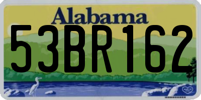 AL license plate 53BR162