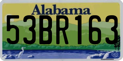 AL license plate 53BR163