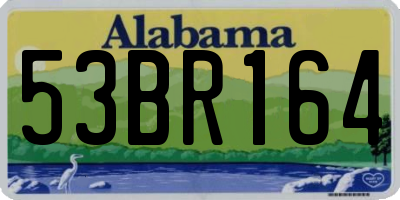 AL license plate 53BR164
