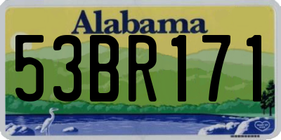 AL license plate 53BR171