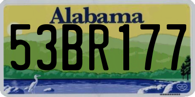 AL license plate 53BR177