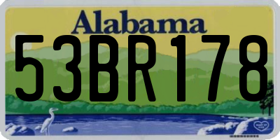 AL license plate 53BR178