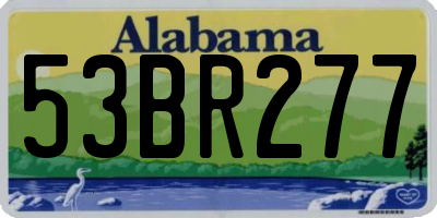 AL license plate 53BR277