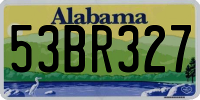 AL license plate 53BR327