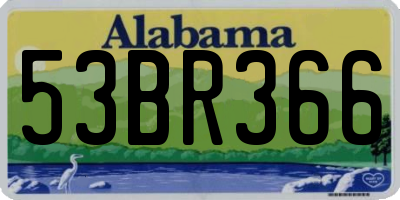 AL license plate 53BR366