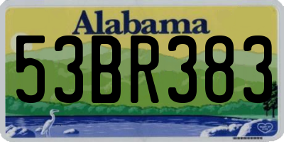 AL license plate 53BR383