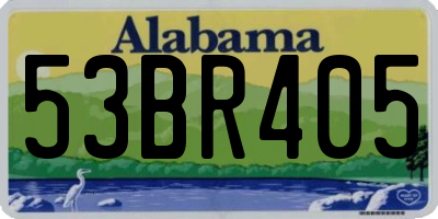 AL license plate 53BR405