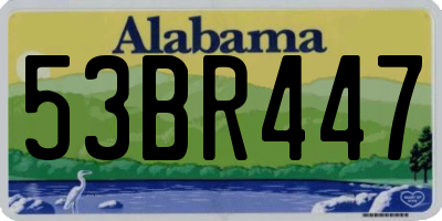 AL license plate 53BR447