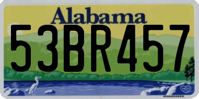 AL license plate 53BR457