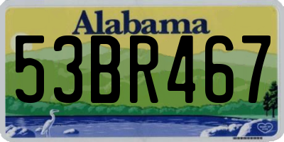 AL license plate 53BR467