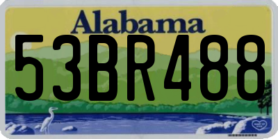 AL license plate 53BR488
