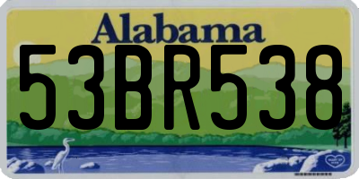 AL license plate 53BR538