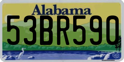 AL license plate 53BR590