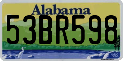 AL license plate 53BR598
