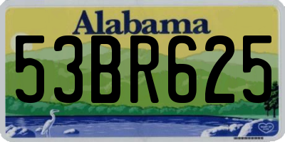 AL license plate 53BR625