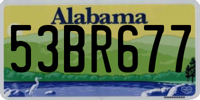 AL license plate 53BR677