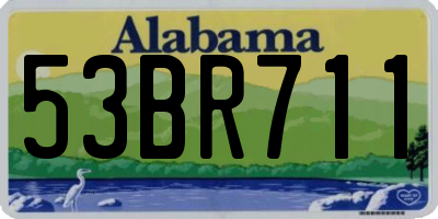 AL license plate 53BR711