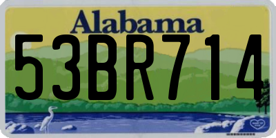 AL license plate 53BR714