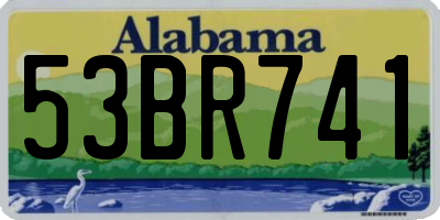AL license plate 53BR741