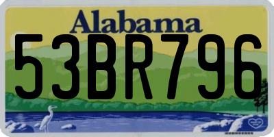 AL license plate 53BR796