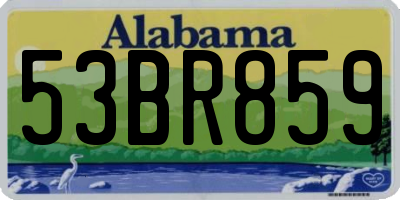 AL license plate 53BR859