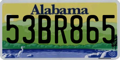 AL license plate 53BR865
