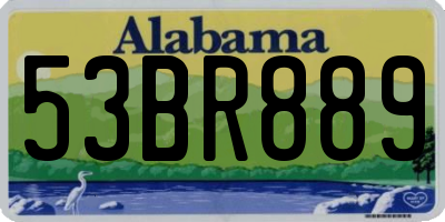 AL license plate 53BR889