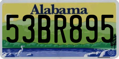 AL license plate 53BR895