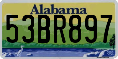 AL license plate 53BR897