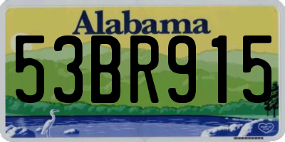 AL license plate 53BR915