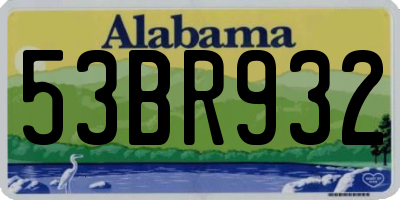 AL license plate 53BR932