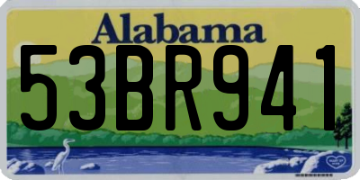 AL license plate 53BR941