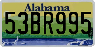 AL license plate 53BR995