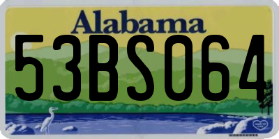 AL license plate 53BS064