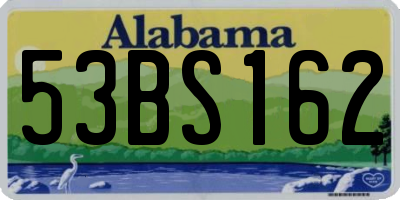 AL license plate 53BS162