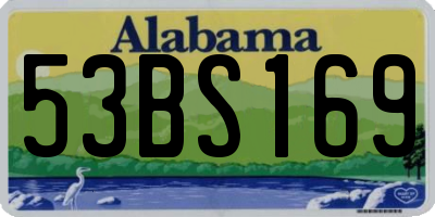 AL license plate 53BS169