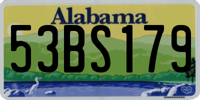 AL license plate 53BS179