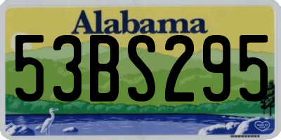 AL license plate 53BS295