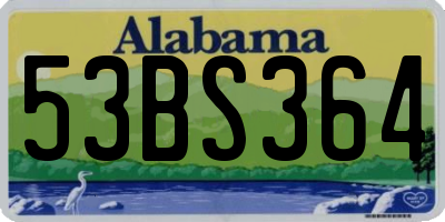 AL license plate 53BS364