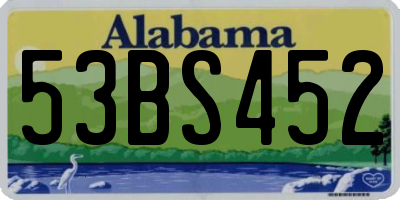 AL license plate 53BS452