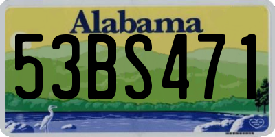 AL license plate 53BS471