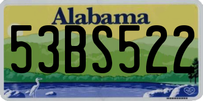 AL license plate 53BS522