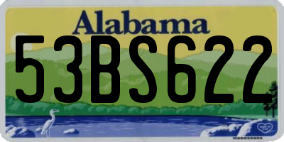 AL license plate 53BS622