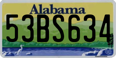 AL license plate 53BS634