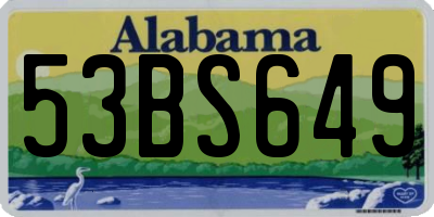 AL license plate 53BS649
