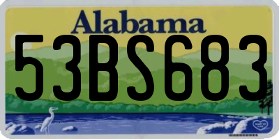 AL license plate 53BS683