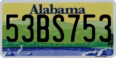 AL license plate 53BS753