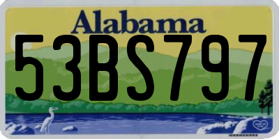 AL license plate 53BS797