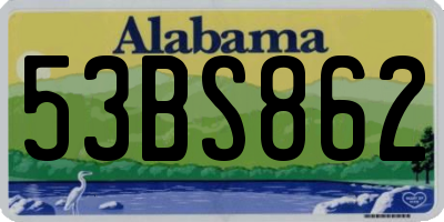 AL license plate 53BS862